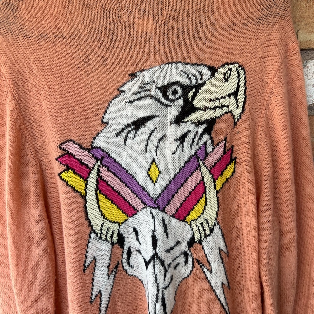 Wildfox White Label Apache Eagle Long Cardigan - image 6